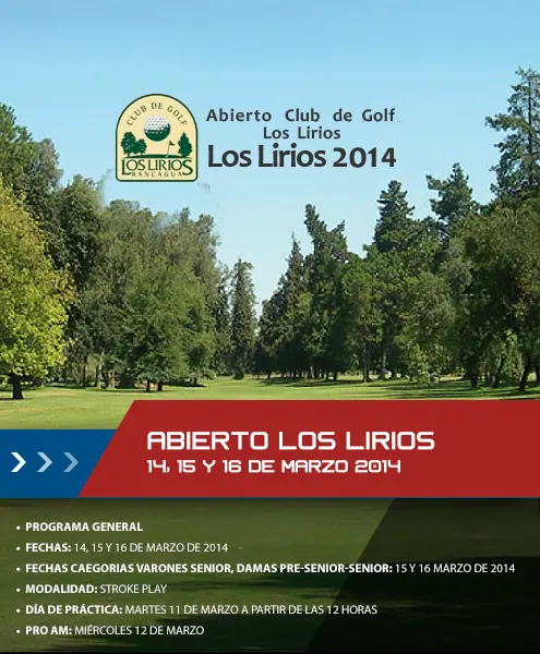 Abierto Los Lirios 2014