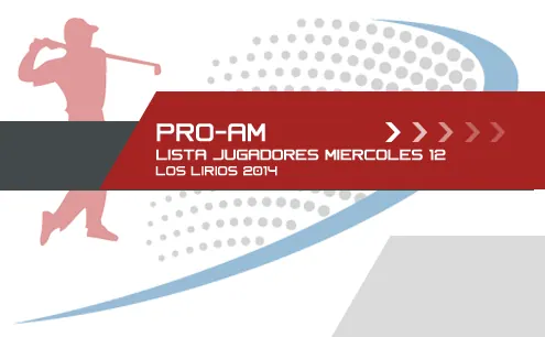 Lista Profesionales PRO-AM Los Lirios