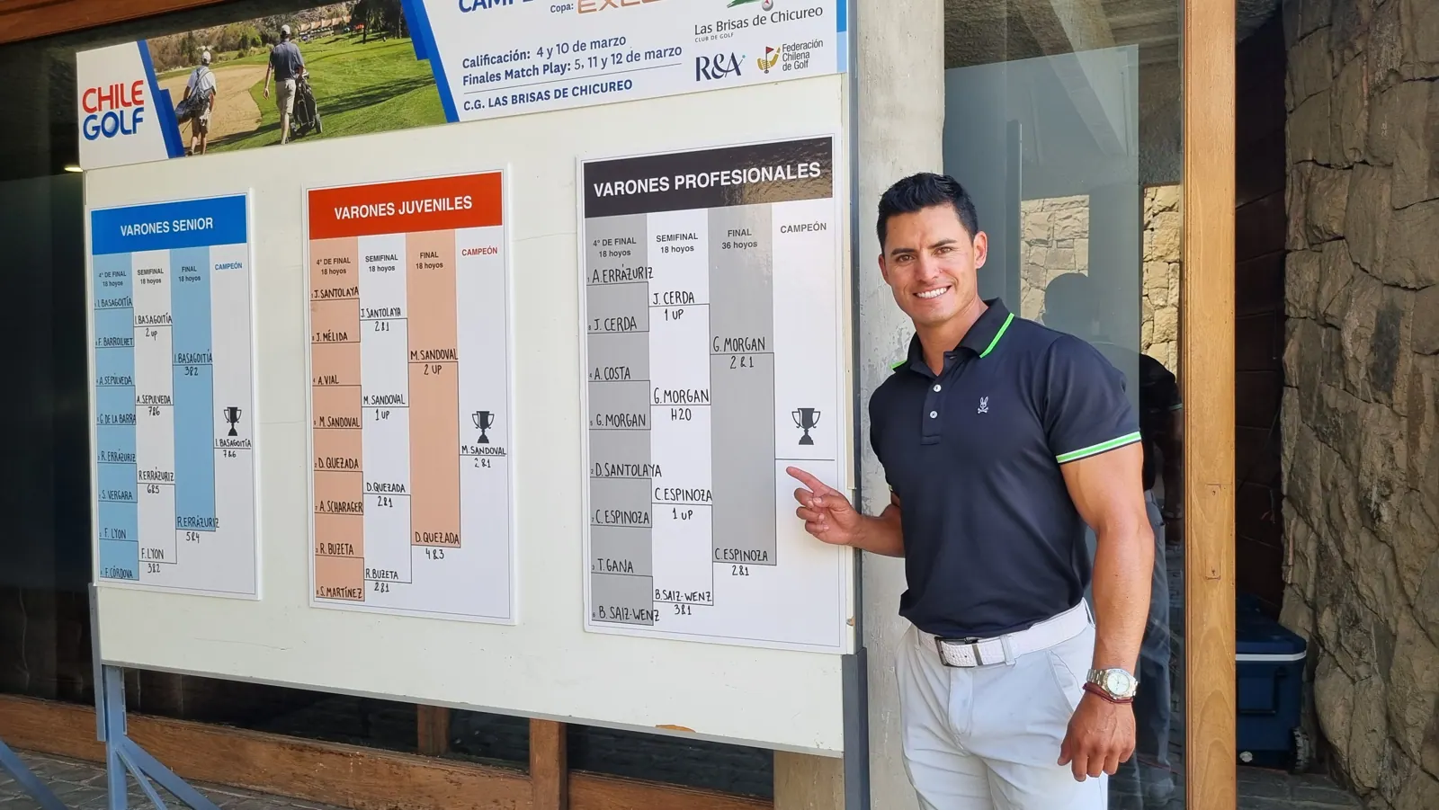 Christian Espinoza, campeón del Match Play de Chile