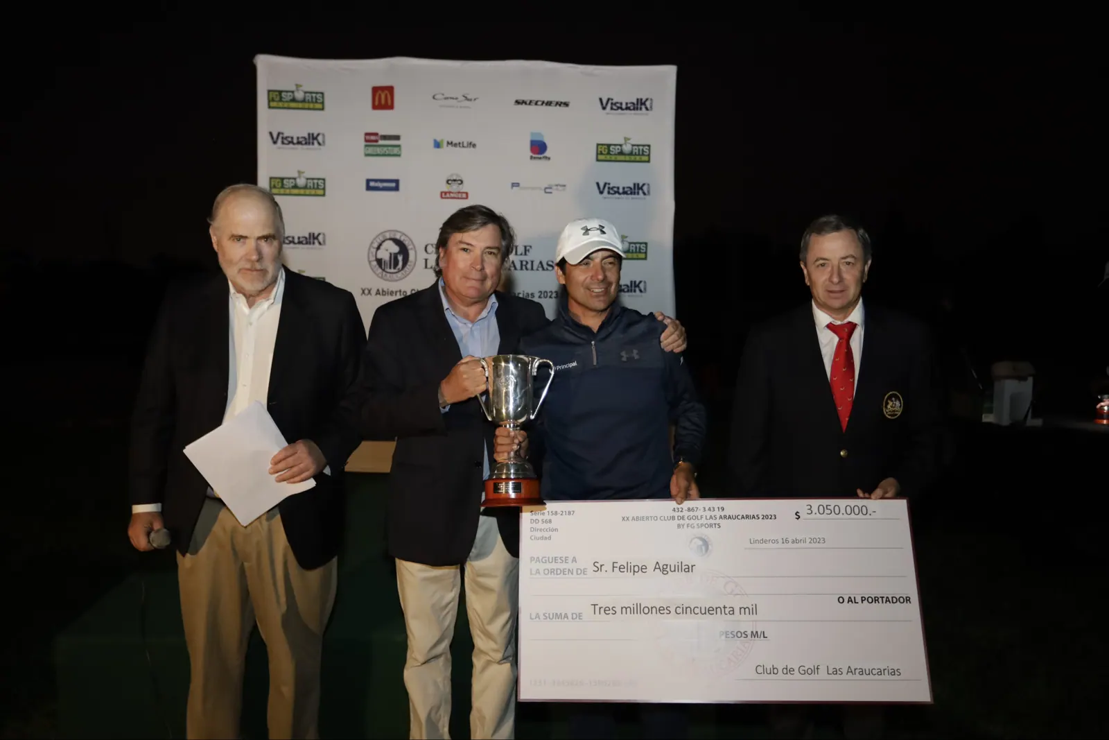 Felipe Aguilar ganó en un histórico Abierto de Las Araucarias