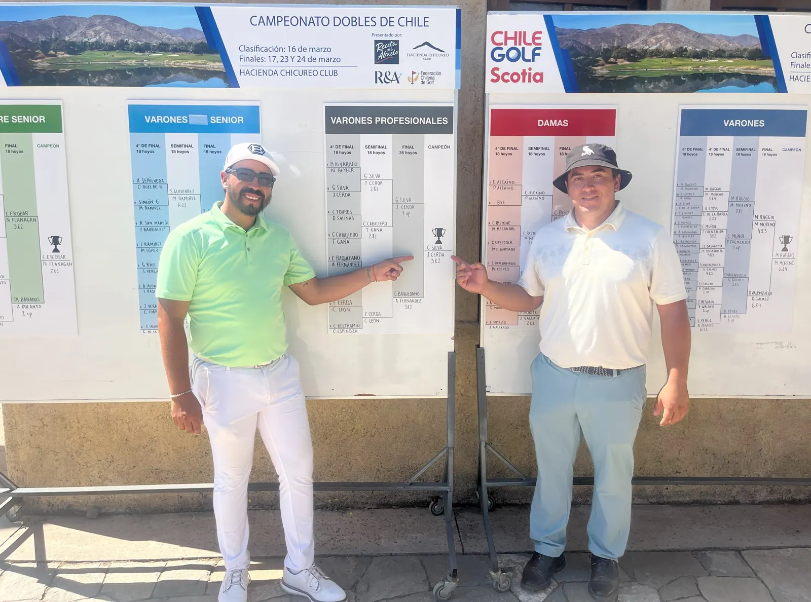 El balance de los golfistas profesionales durante el fin de semana
