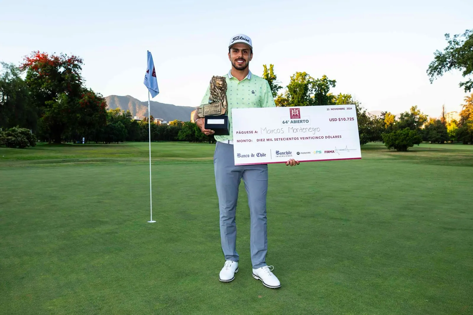marcos Montenegro gana en Los Leones